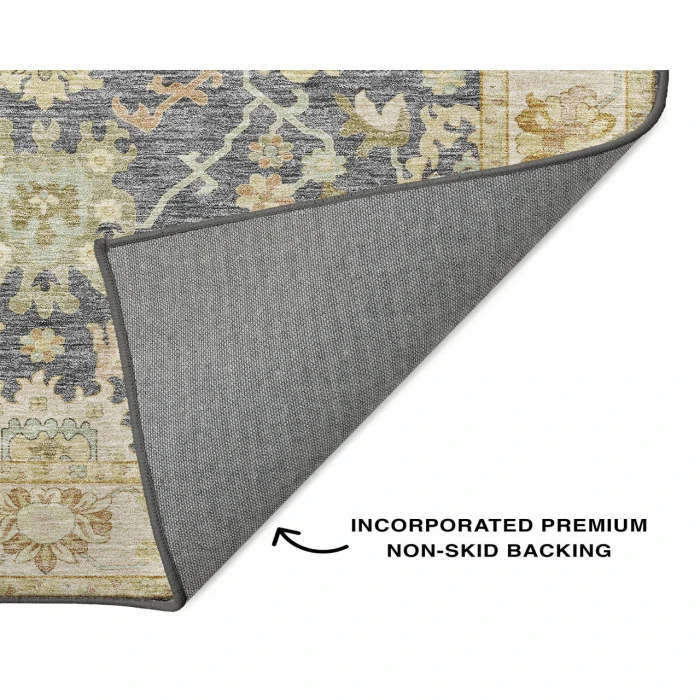 Dalyn Luxury Washable Hatay HY2 Gray 10' x 14' Rug