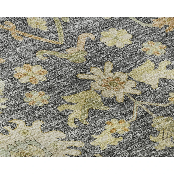 Dalyn Luxury Washable Hatay HY2 Gray 10' x 14' Rug