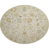 Dalyn Luxury Washable Hatay HY2 Ivory 8' x 8' Round Rug