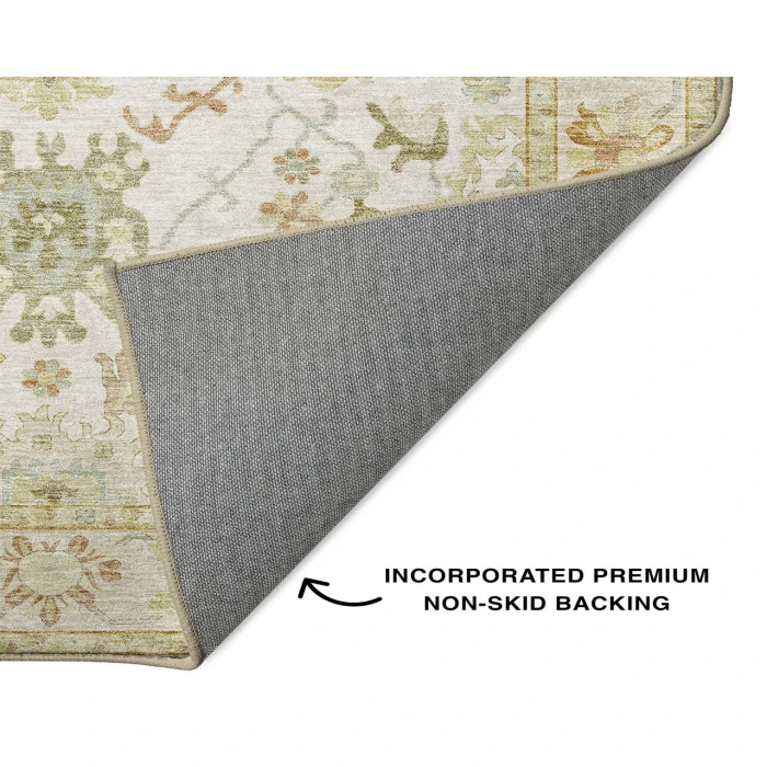 Dalyn Luxury Washable Hatay HY2 Ivory 3' x 5' Rug