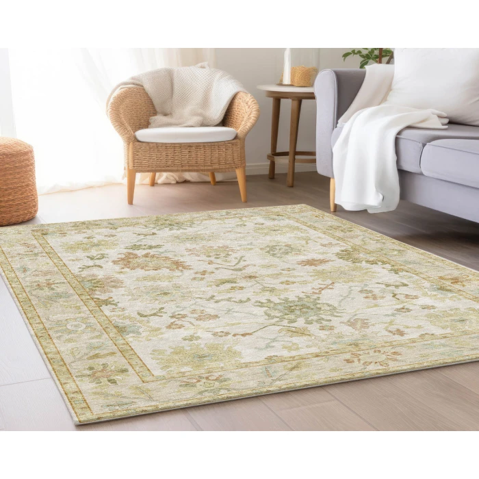 Dalyn Luxury Washable Hatay HY2 Ivory 3' x 5' Rug