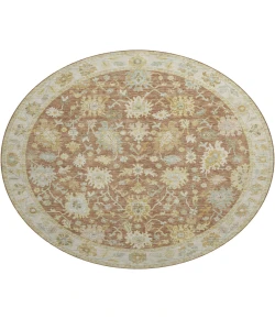 Dalyn Luxury Washable Hatay HY2 Paprika 8' x 8' Round Rug