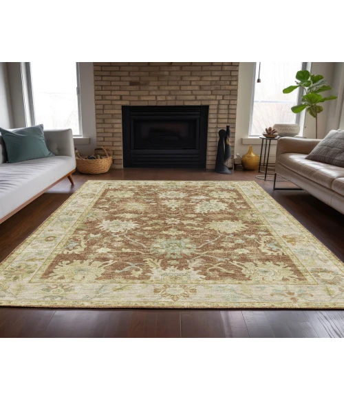 Dalyn Luxury Washable Hatay HY2 Paprika 3' x 5' Rug