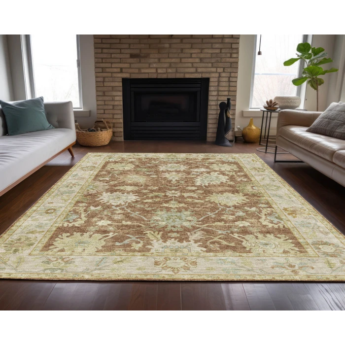 Dalyn Luxury Washable Hatay HY2 Paprika 8' x 10' Rug