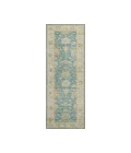 Dalyn Luxury Washable Hatay HY2 Teal 2'3" x 7'6" Runner Rug