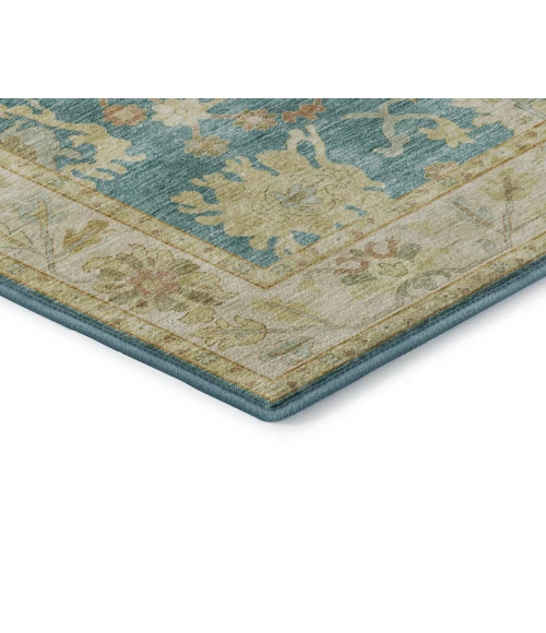 Dalyn Luxury Washable Hatay HY2 Teal 2'6" x 3'10" Rug