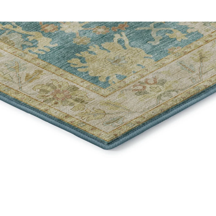 Dalyn Luxury Washable Hatay HY2 Teal 2'6" x 3'10" Rug