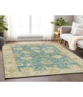 Dalyn Luxury Washable Hatay HY2 Teal 2'6" x 3'10" Rug