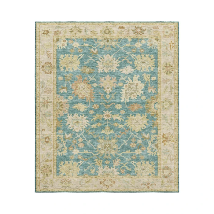 Dalyn Luxury Washable Hatay HY2 Teal 2'6" x 3'10" Rug