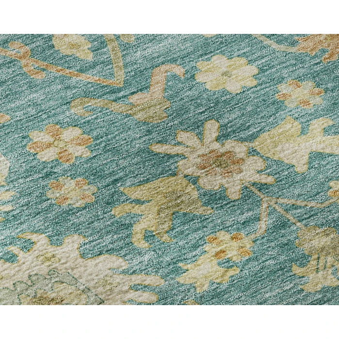 Dalyn Luxury Washable Hatay HY2 Teal 2'6" x 3'10" Rug