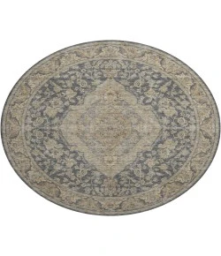 Dalyn Luxury Washable Hatay HY3 Charcoal 8' x 8' Round Rug