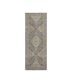 Dalyn Luxury Washable Hatay HY3 Charcoal 2'3" x 7'6" Runner Rug