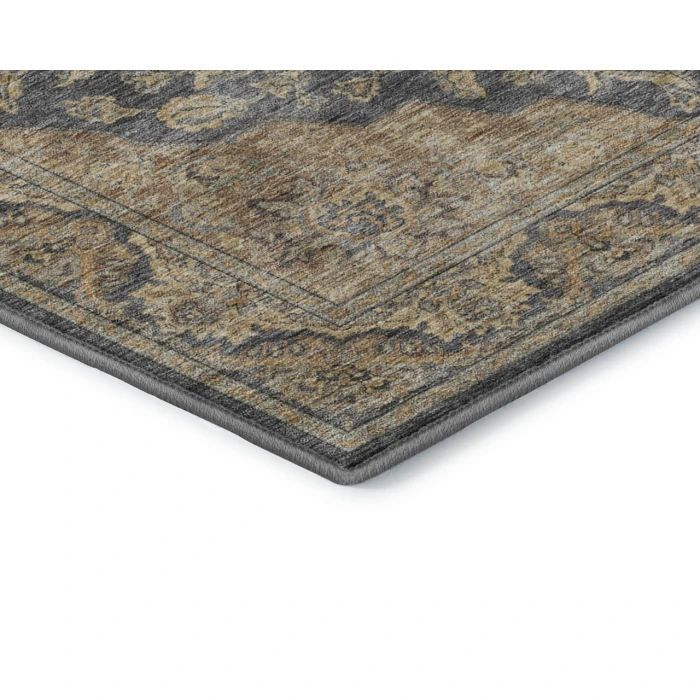 Dalyn Luxury Washable Hatay HY3 Charcoal 3' x 5' Rug