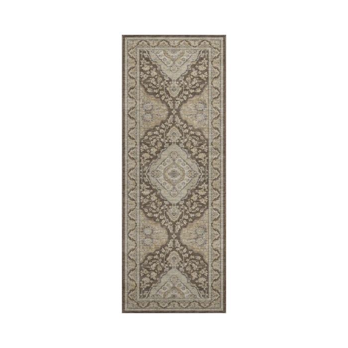 Dalyn Luxury Washable Hatay HY3 Chocolate 2'3" x 7'6" Runner Rug