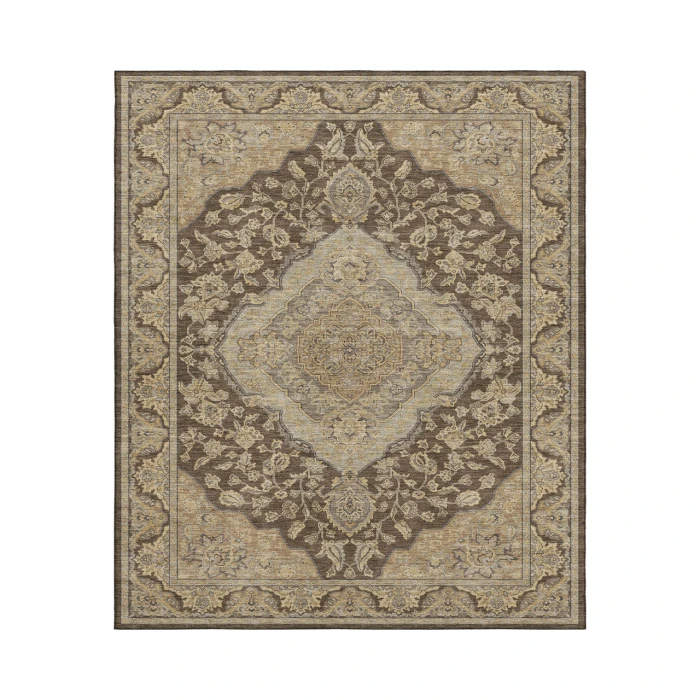 Dalyn Luxury Washable Hatay HY3 Chocolate 10' x 14' Rug