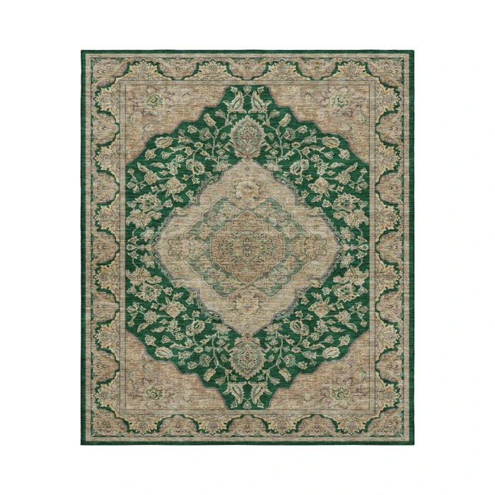 Dalyn Luxury Washable Hatay HY3 Emerald 3' x 5' Rug