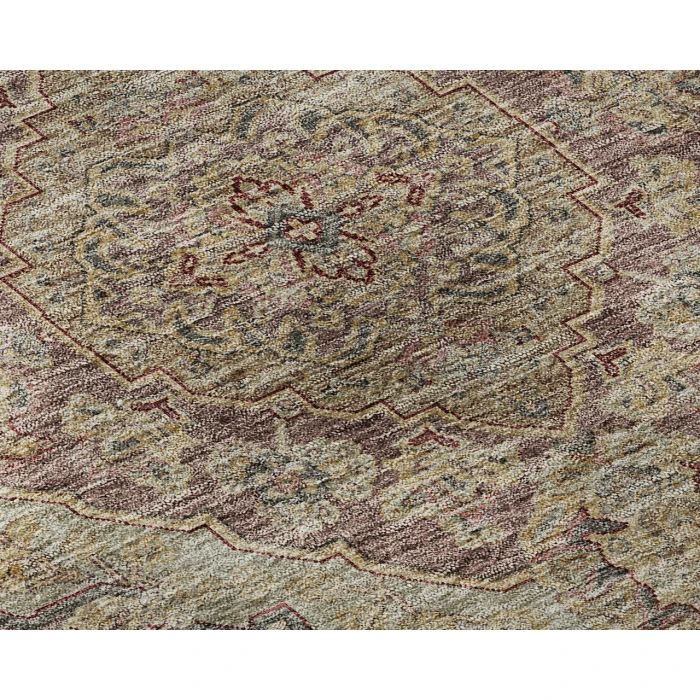 Dalyn Luxury Washable Hatay HY3 Garnet 8' x 8' Round Rug