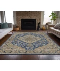 Dalyn Luxury Washable Hatay HY3 Navy 10' x 14' Rug