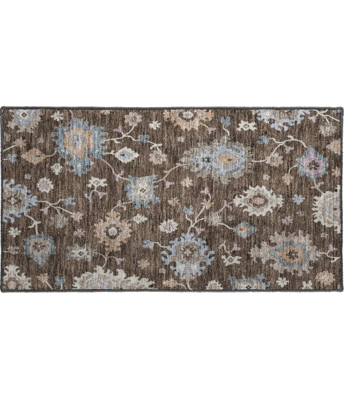 Dalyn Luxury Washable Hatay HY4 Chocolate 1'8" x 2'6" Rug