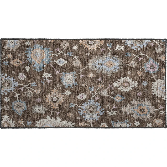 Dalyn Luxury Washable Hatay HY4 Chocolate 1'8" x 2'6" Rug