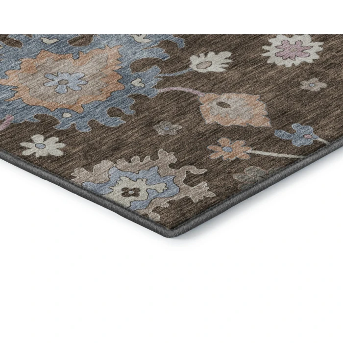 Dalyn Luxury Washable Hatay HY4 Chocolate 1'8" x 2'6" Rug