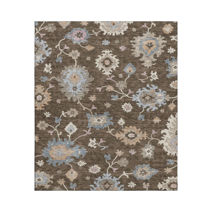 Dalyn Luxury Washable Hatay HY4 Chocolate 9' x 12' Rug