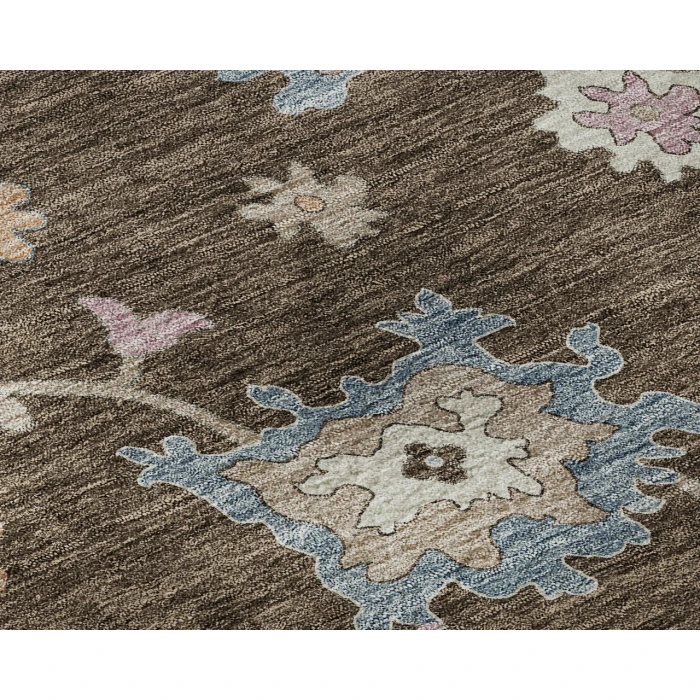 Dalyn Luxury Washable Hatay HY4 Chocolate 1'8" x 2'6" Rug