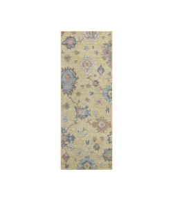 Dalyn Luxury Washable Hatay HY4 Gold 2'3" x 7'6" Runner Rug
