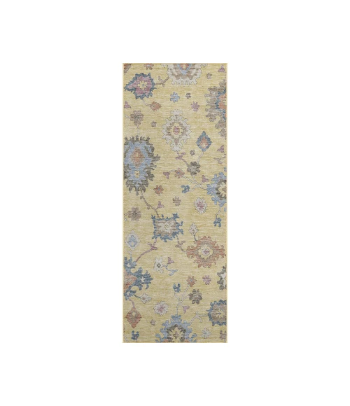 Dalyn Luxury Washable Hatay HY4 Gold 2'3" x 7'6" Runner Rug