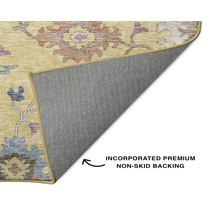 Dalyn Luxury Washable Hatay HY4 Gold 9' x 12' Rug