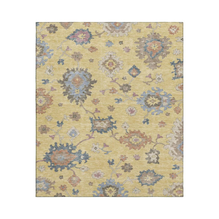 Dalyn Luxury Washable Hatay HY4 Gold 9' x 12' Rug