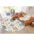 Dalyn Luxury Washable Hatay HY4 Ivory 8' x 8' Round Rug