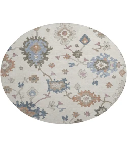 Dalyn Luxury Washable Hatay HY4 Ivory 8' x 8' Round Rug