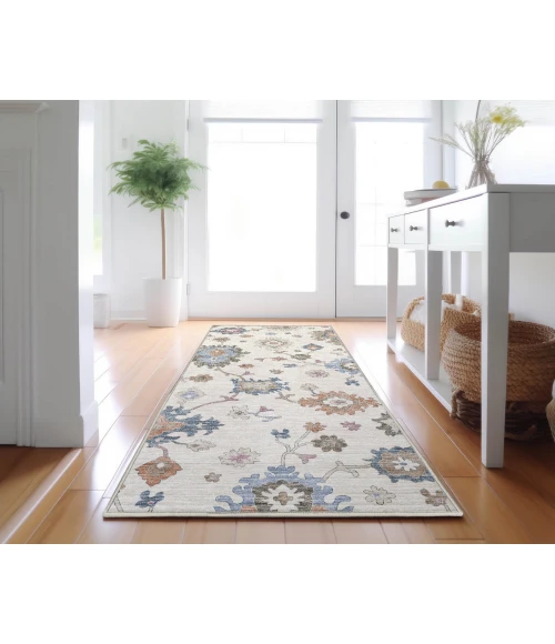 Dalyn Luxury Washable Hatay HY4 Ivory 2'3" x 7'6" Runner Rug