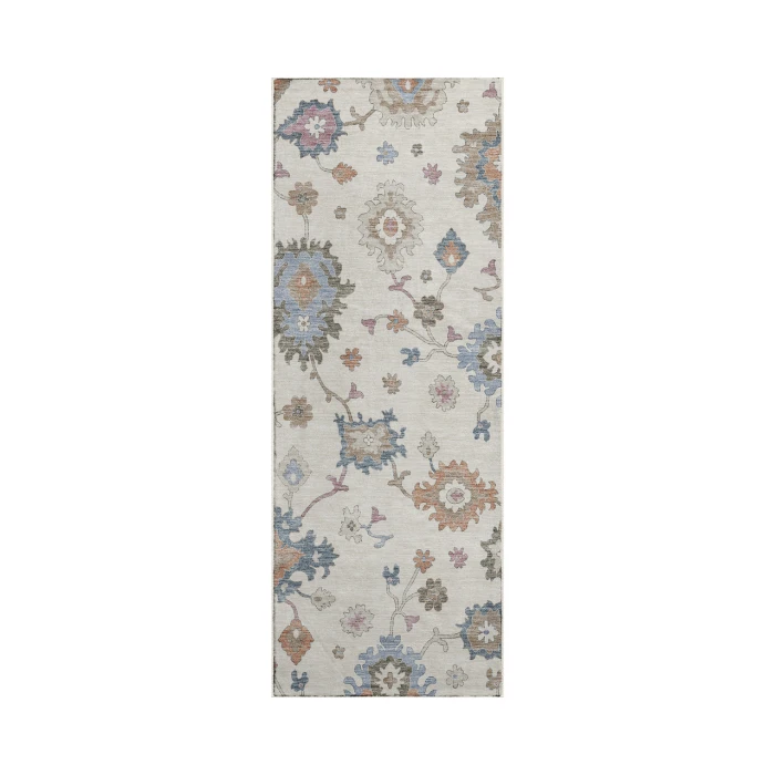 Dalyn Luxury Washable Hatay HY4 Ivory 2'3" x 7'6" Runner Rug