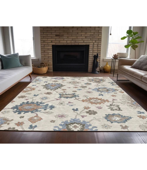 Dalyn Luxury Washable Hatay HY4 Ivory 5' x 7'6" Rug