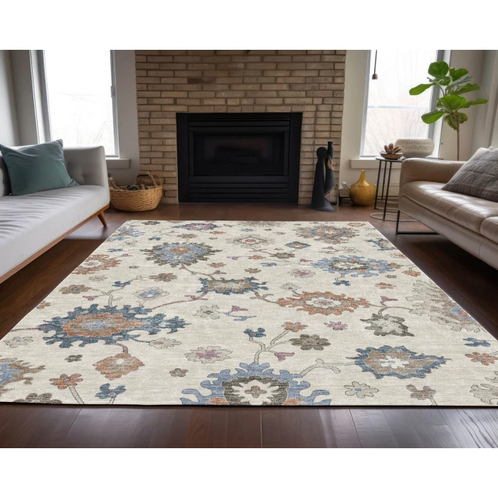 Dalyn Luxury Washable Hatay HY4 Ivory 3' x 5' Rug