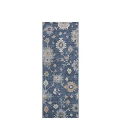 Dalyn Luxury Washable Hatay HY4 Navy 2'3" x 7'6" Runner Rug