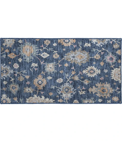 Dalyn Luxury Washable Hatay HY4 Navy 1'8" x 2'6" Rug