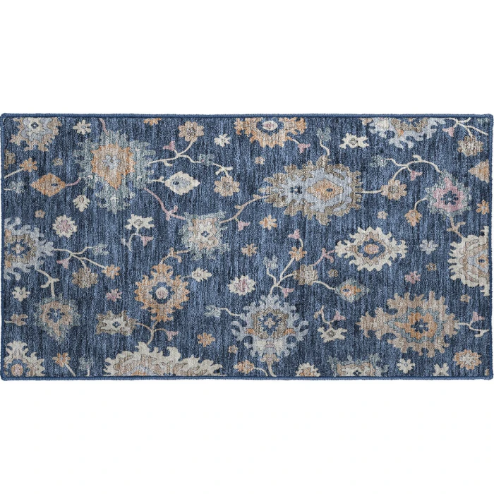Dalyn Luxury Washable Hatay HY4 Navy 1'8" x 2'6" Rug