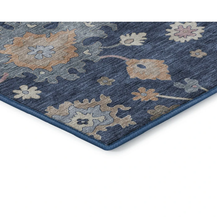 Dalyn Luxury Washable Hatay HY4 Navy 8' x 10' Rug