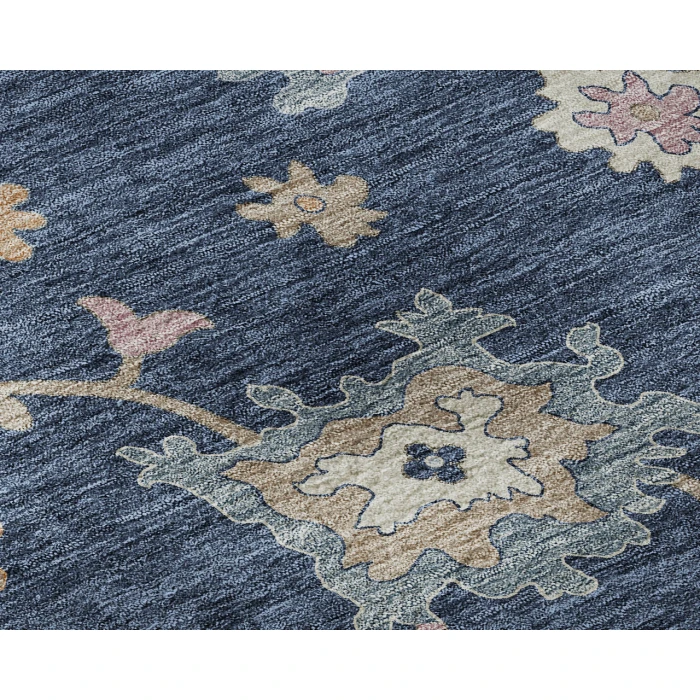 Dalyn Luxury Washable Hatay HY4 Navy 8' x 10' Rug