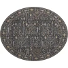 Dalyn Luxury Washable Hatay HY5 Black 8' x 8' Round Rug