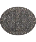 Dalyn Luxury Washable Hatay HY5 Black 8' x 8' Round Rug