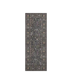 Dalyn Luxury Washable Hatay HY5 Black 2'3" x 7'6" Runner Rug