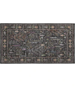 Dalyn Luxury Washable Hatay HY5 Black 1'8" x 2'6" Rug