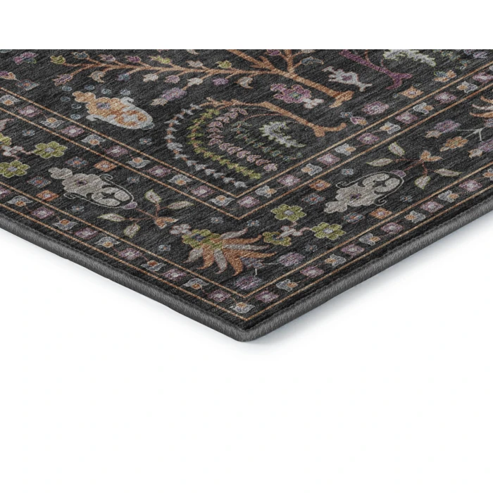 Dalyn Luxury Washable Hatay HY5 Black 9' x 12' Rug
