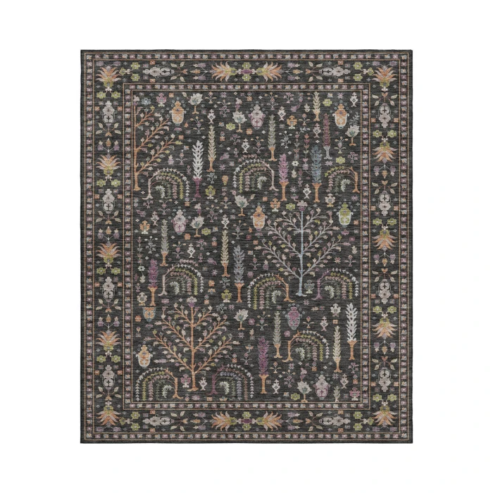 Dalyn Luxury Washable Hatay HY5 Black 9' x 12' Rug