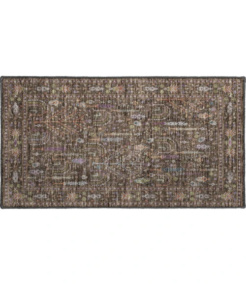 Dalyn Luxury Washable Hatay HY5 Brown 1'8" x 2'6" Rug