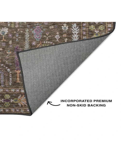 Dalyn Luxury Washable Hatay HY5 Brown 3' x 5' Rug